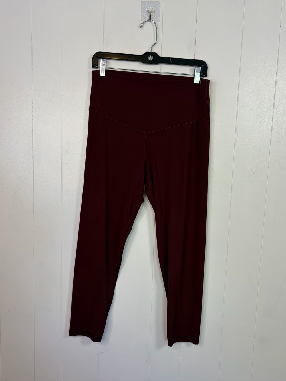 Aerie Offline AEO Real Me High Rise Leggings Burgundy Yoga Workout Activewear XL - Picture 4 of 7